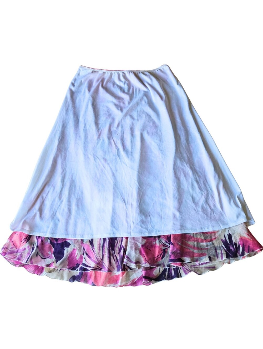 🌺Floral A-Line Midi Skirt in Pink and Purple - Picture 2 of 6